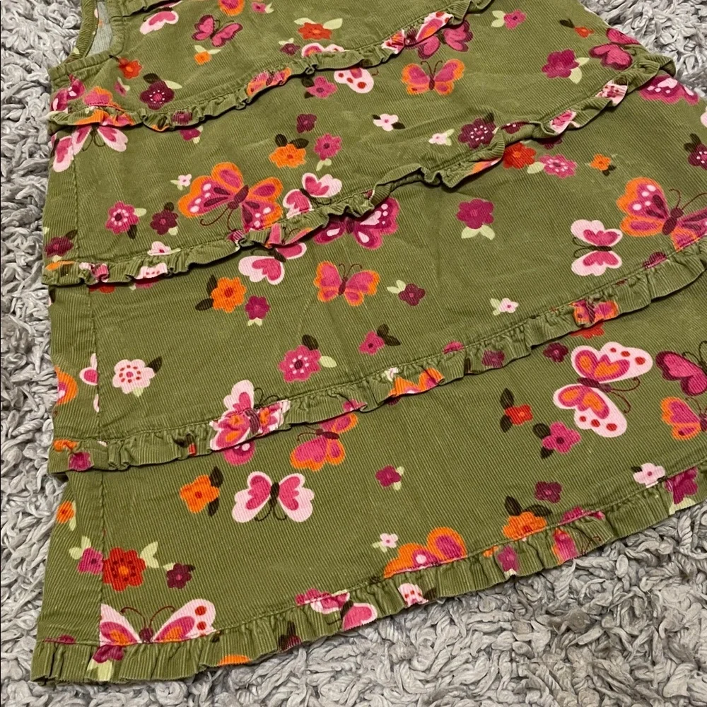 2012 Gymboree “Butterfly Girl” Butterfly Blossoms Corduroy Jumper Dress, Size 3T